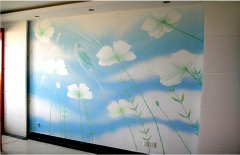 盐源画墙绘怎么画好白云的蓬松感？