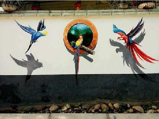 盐源视觉错位-3D墙绘设计