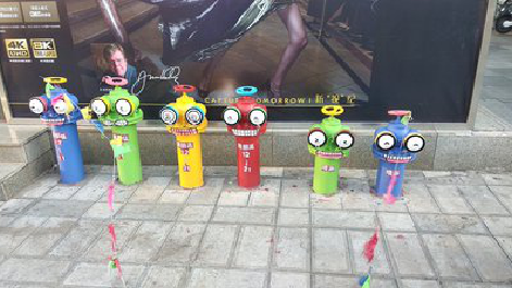 盐源商业区彩绘