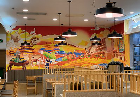 盐源商业空间彩绘介绍。