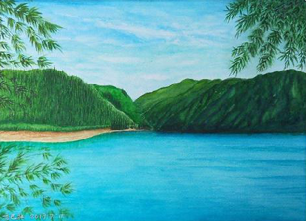 盐源在墙绘中，如何绘画绿水青山？